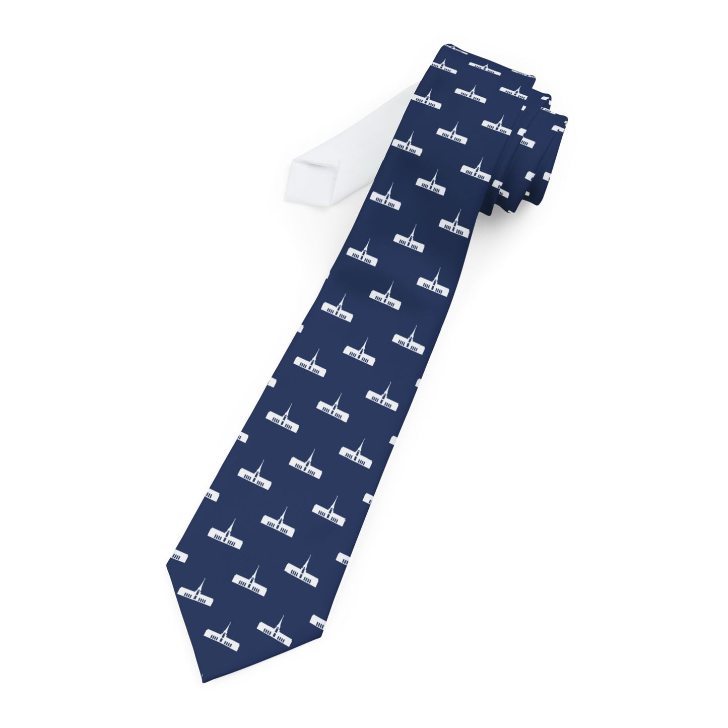 Fort Lauderdale Florida Temple Tie - Dark Blue