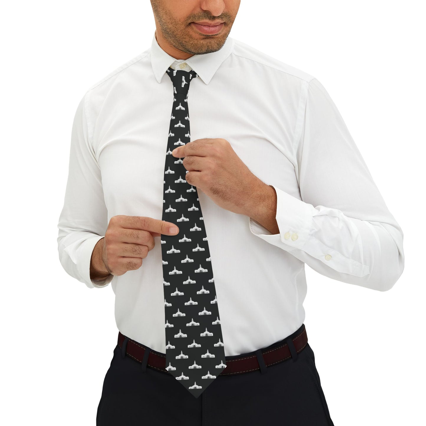 Bentonville Arkansas Temple Tie - Black