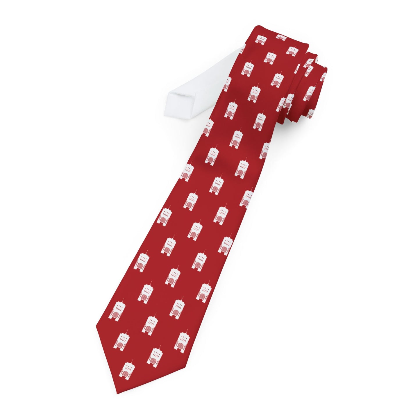 Hong Kong China Temple Tie - Red