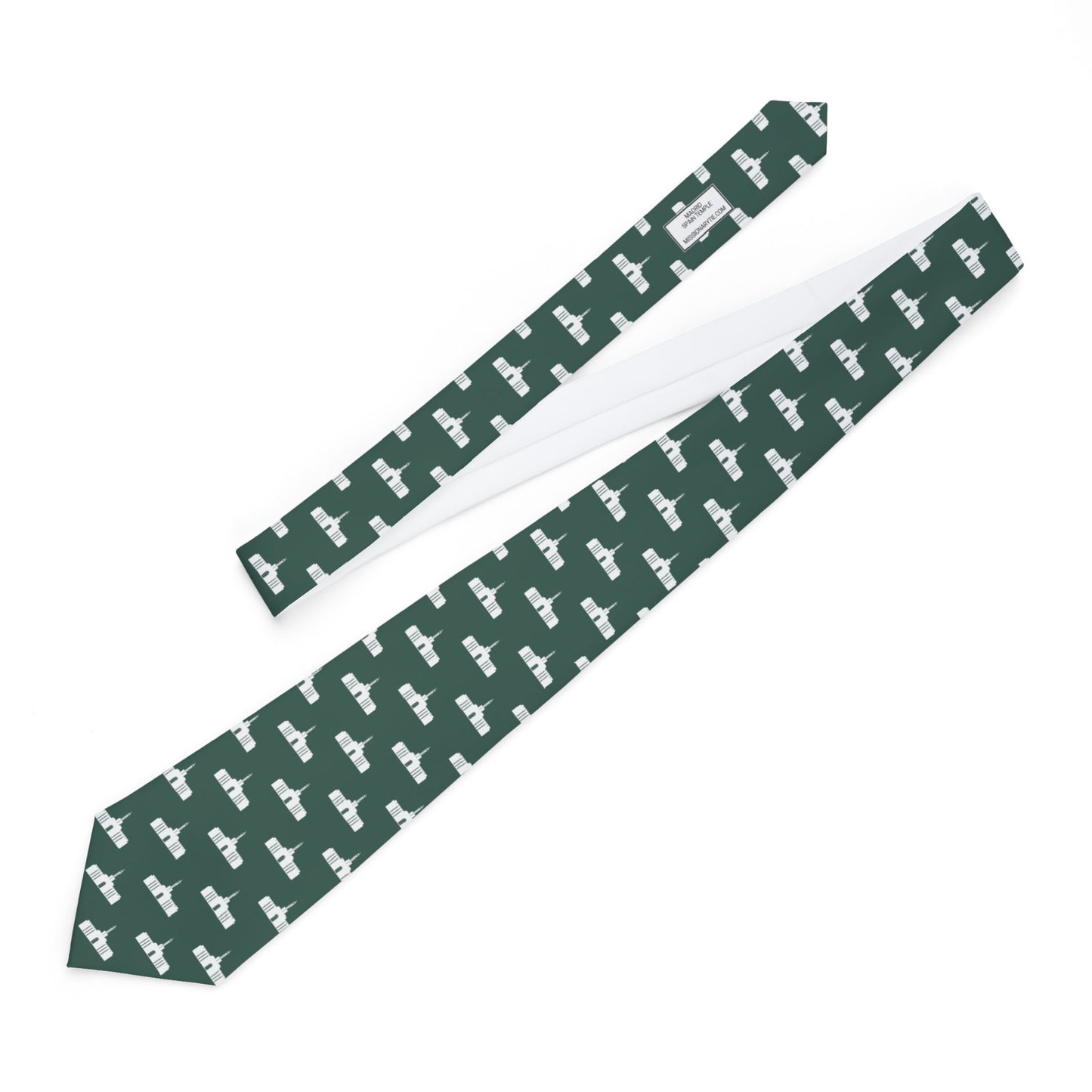 Madrid Spain Temple Tie - Dark Green