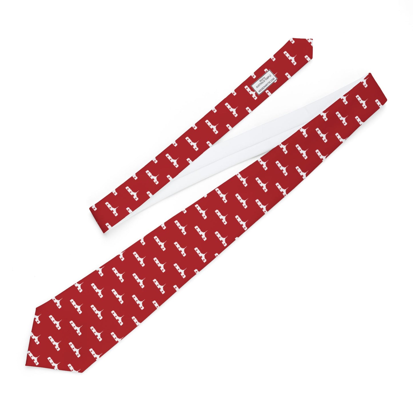 Perth Australia Temple Tie - Red