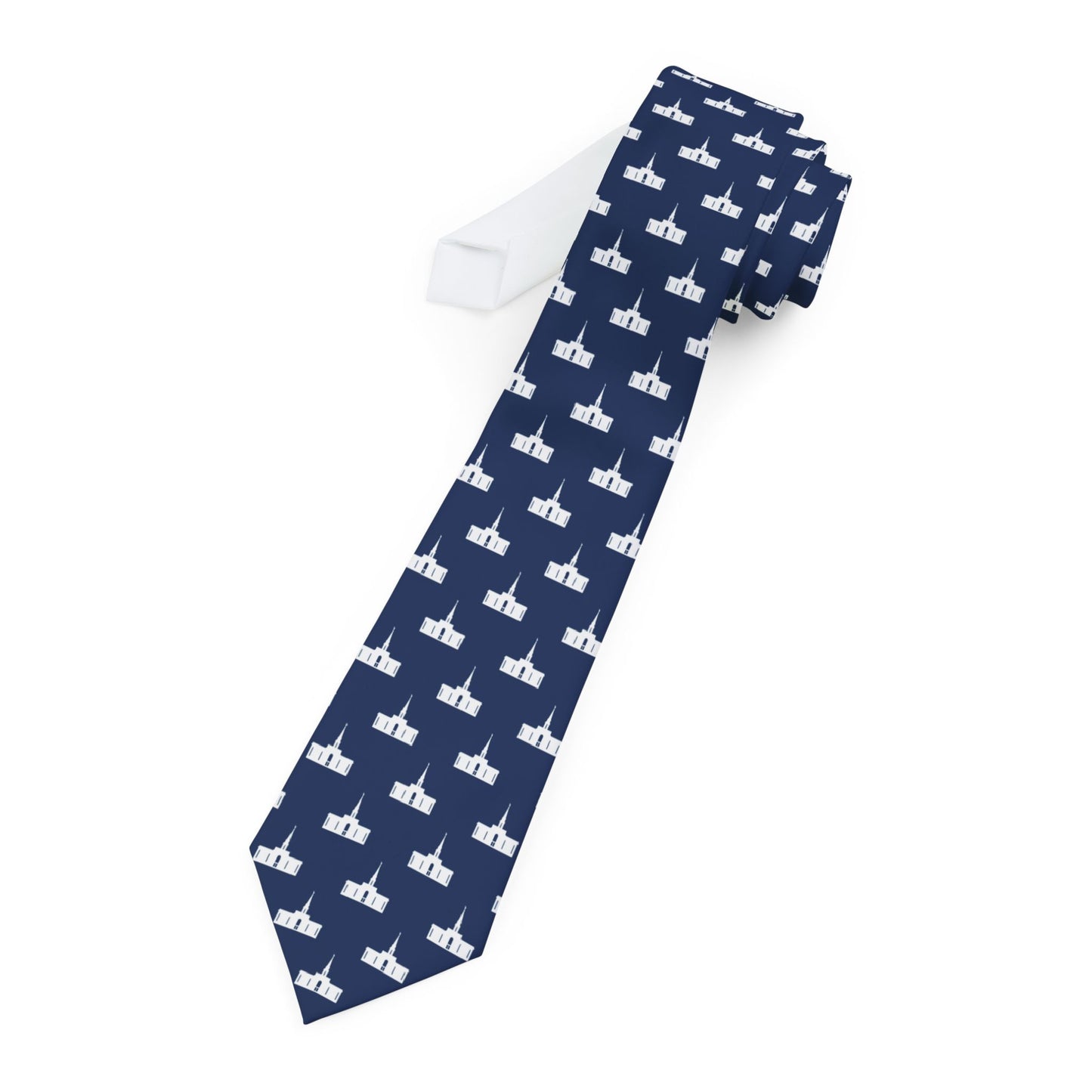 Orlando Florida Temple Tie - Dark Blue