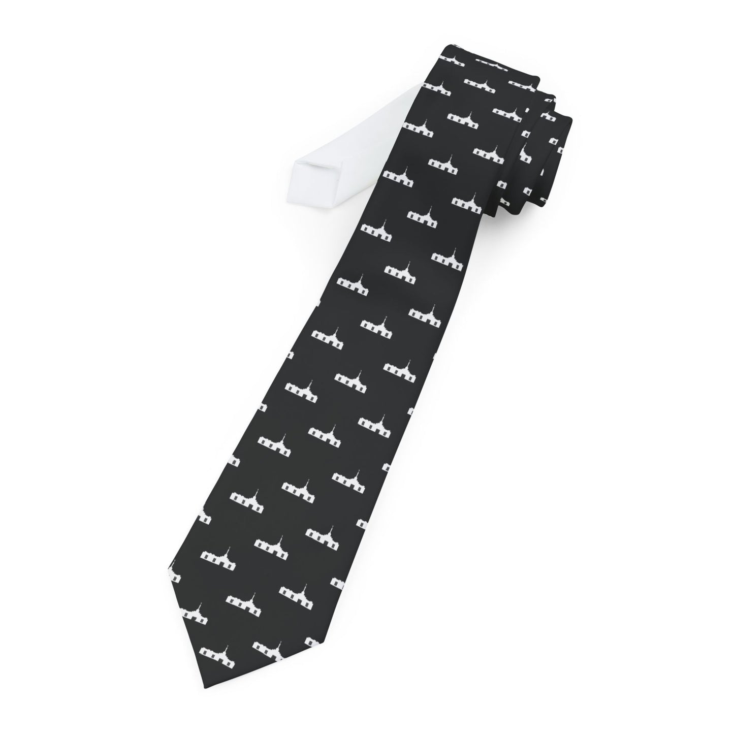 Guadalajara Mexico Temple Tie - Black