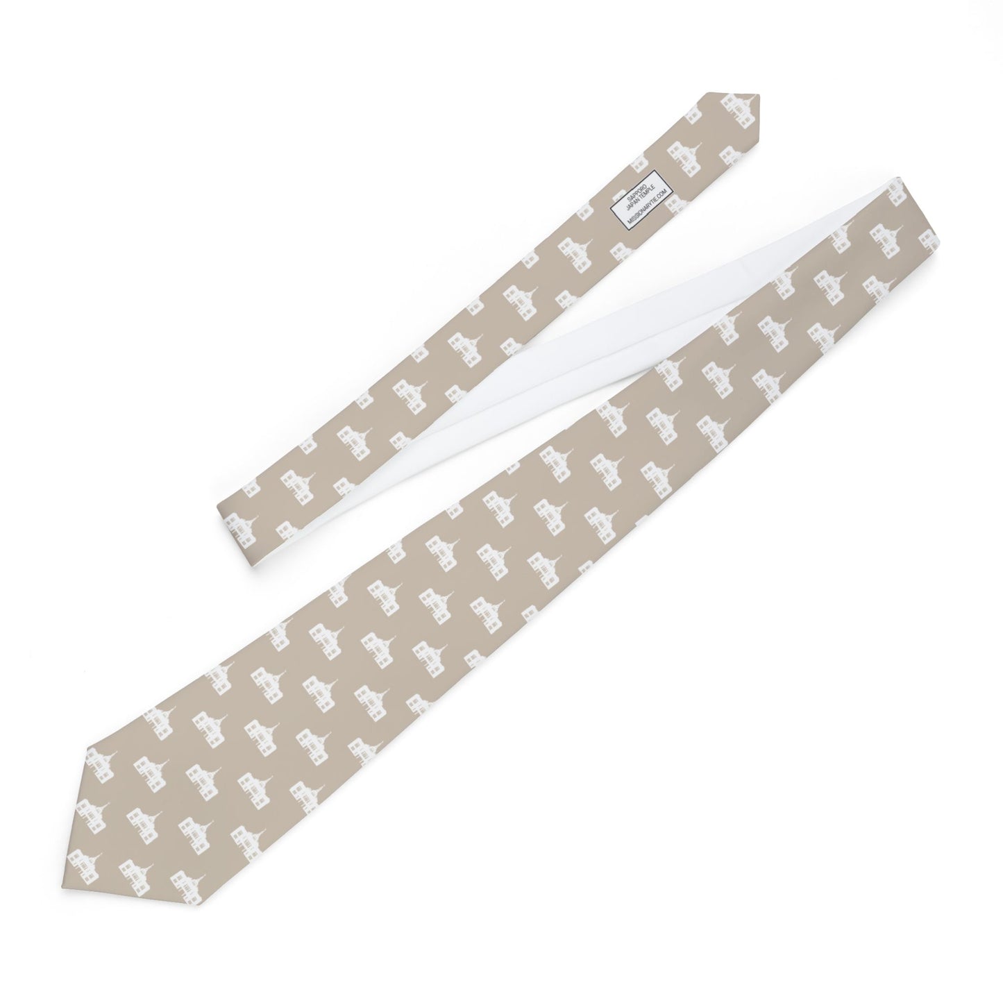 Sapporo Japan Temple Tie - Beige