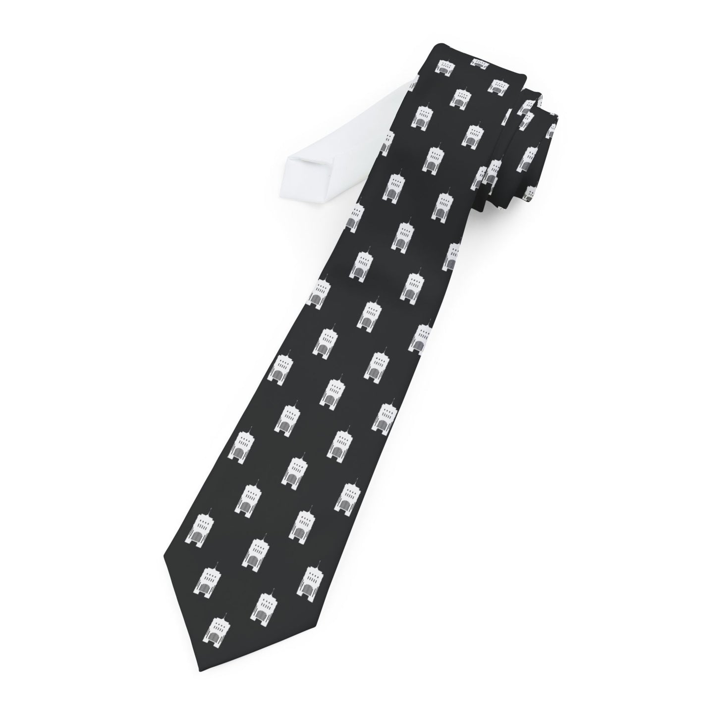 Hong Kong China Temple Tie - Black