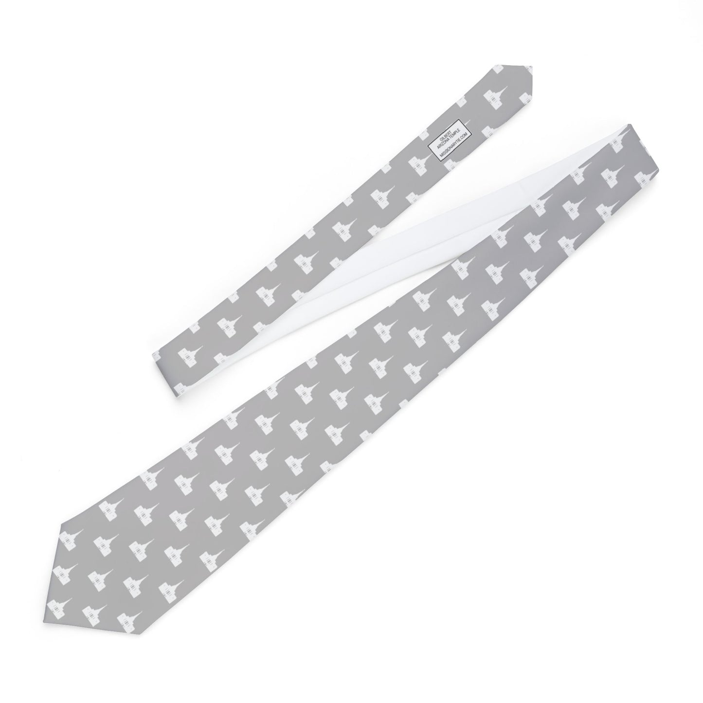 Gilbert Arizona Temple Tie - Grey