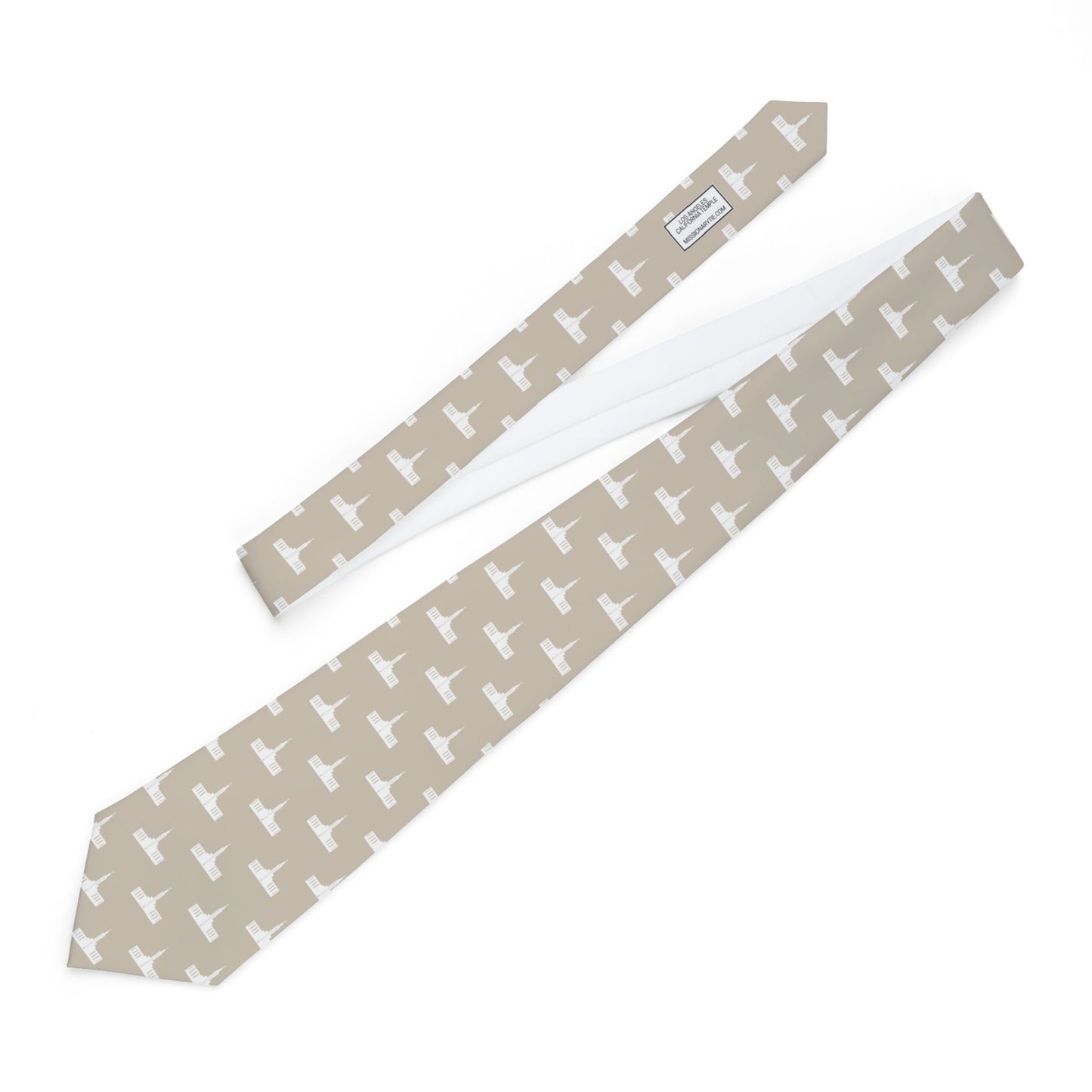 Los Angeles California Temple Tie - Beige