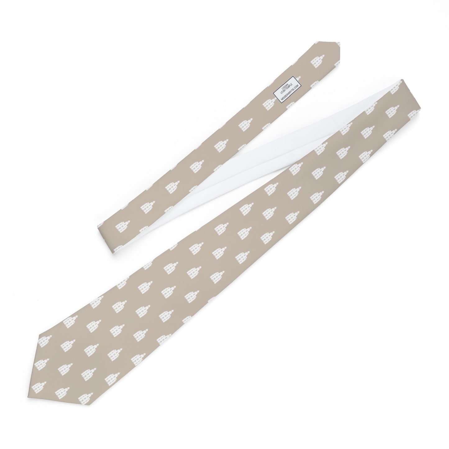 Logan Utah Temple Tie - Beige