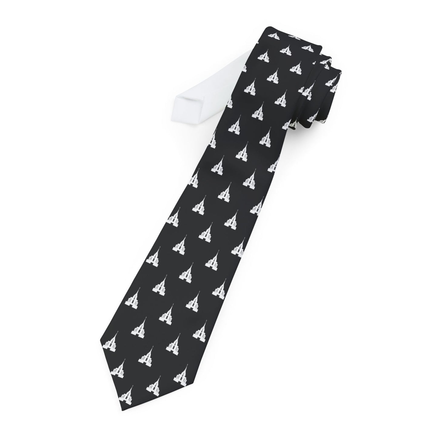 Rexburg Idaho Temple Tie - Black