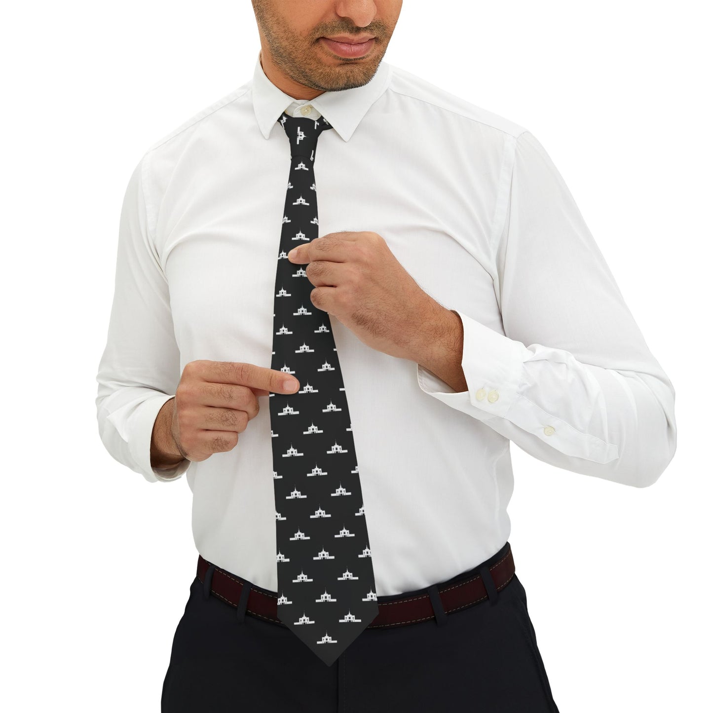 Ogden Utah Temple Tie - Black