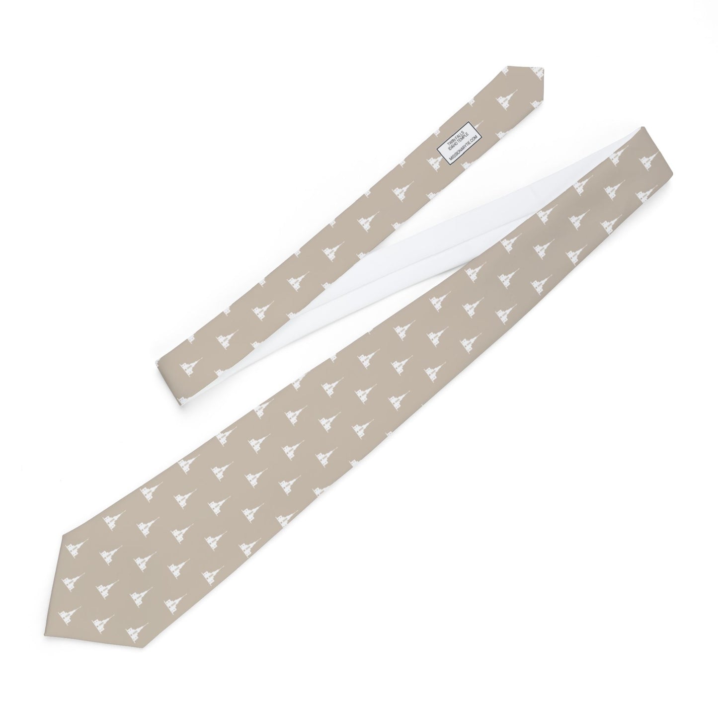 Twin Falls Idaho Temple Tie - Beige