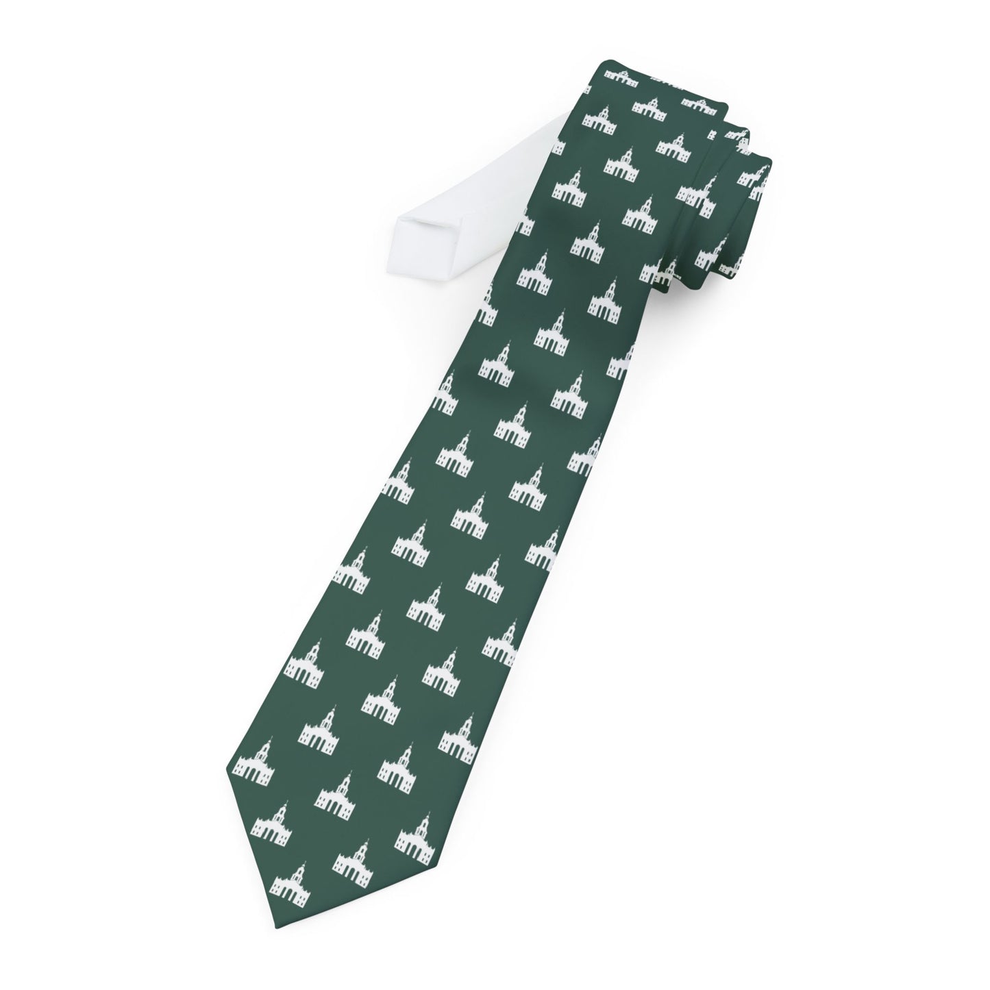 Tijuana Mexico Temple Tie - Dark Green