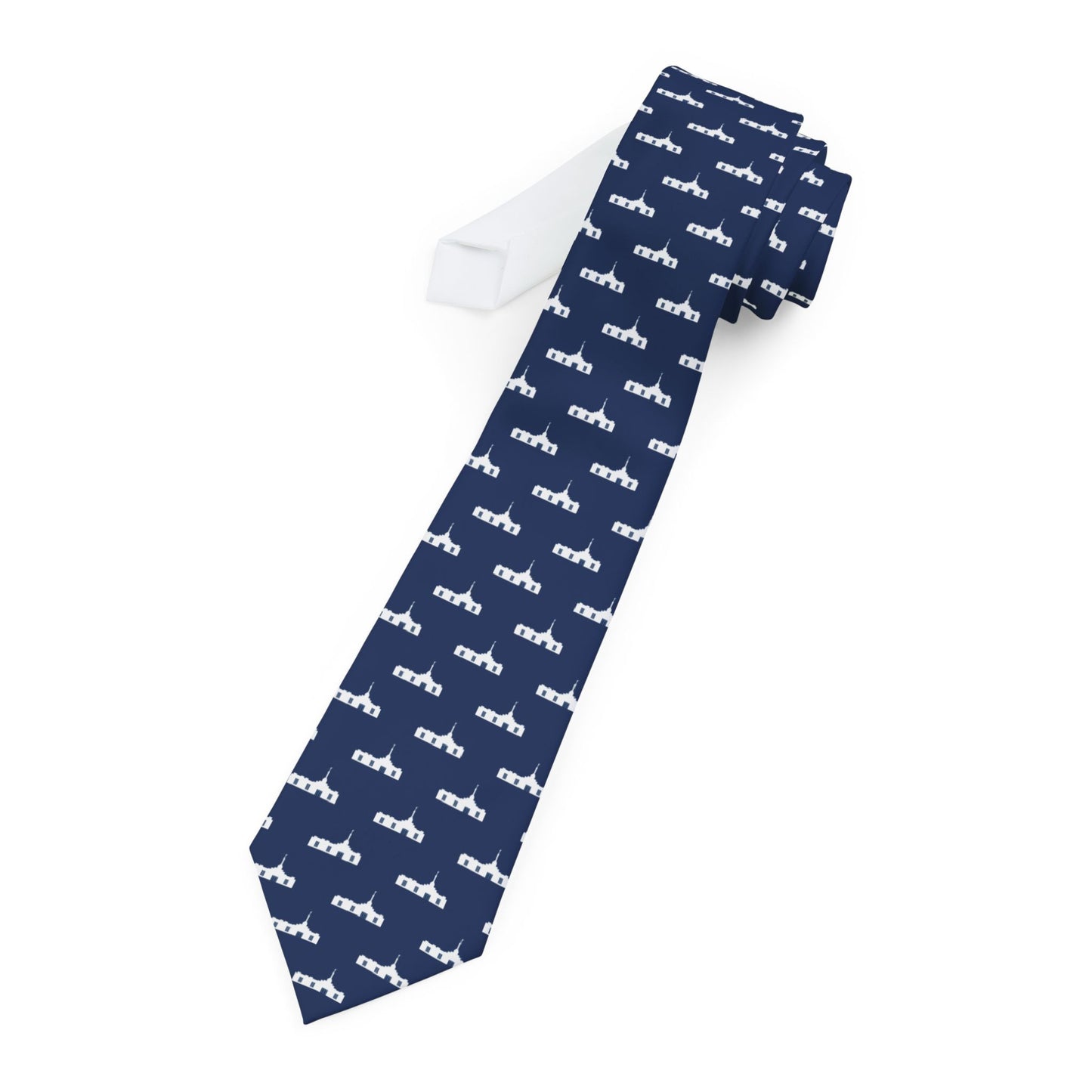 San José Costa Rica Temple Tie - Dark Blue