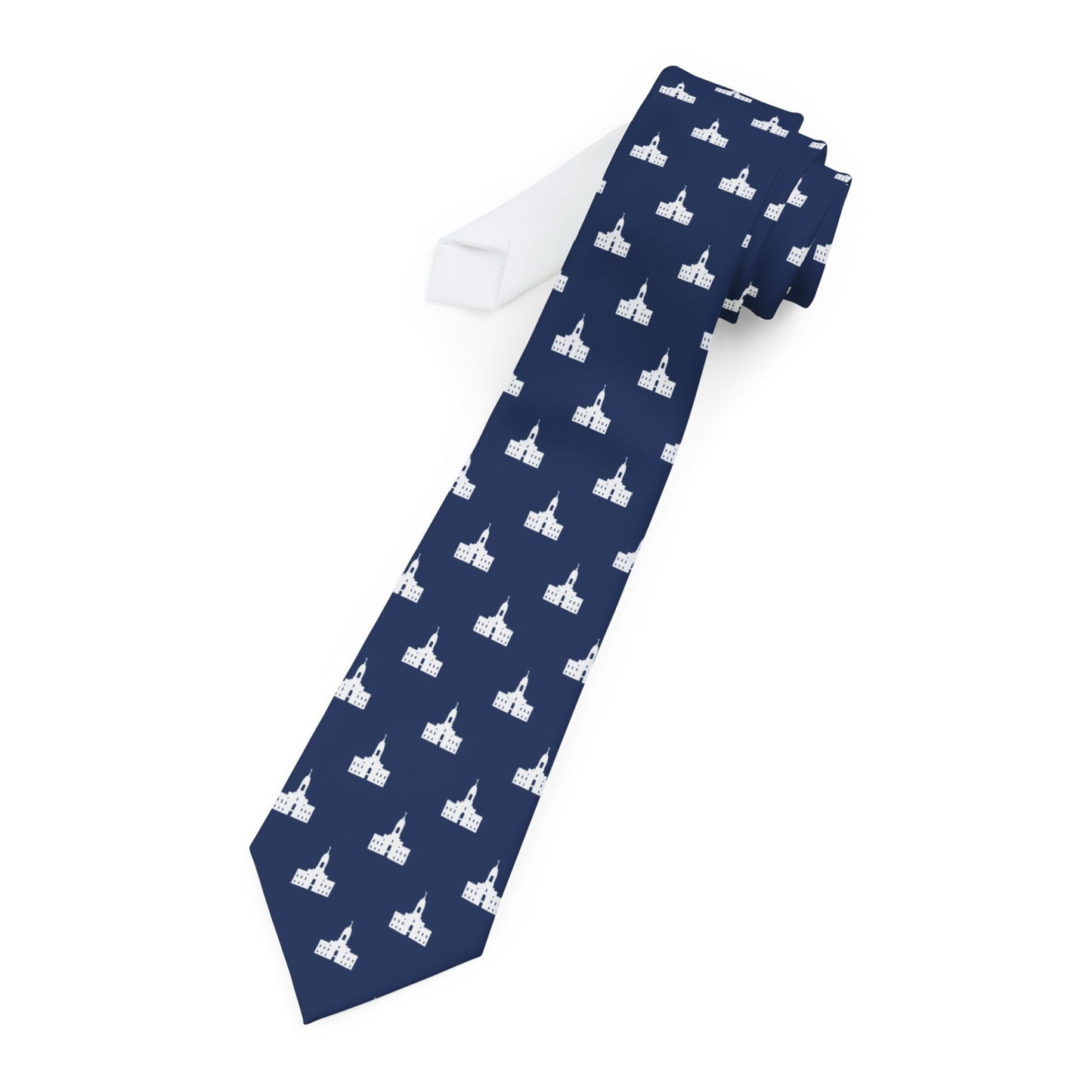 Arequipa Peru Temple Tie - Dark Blue