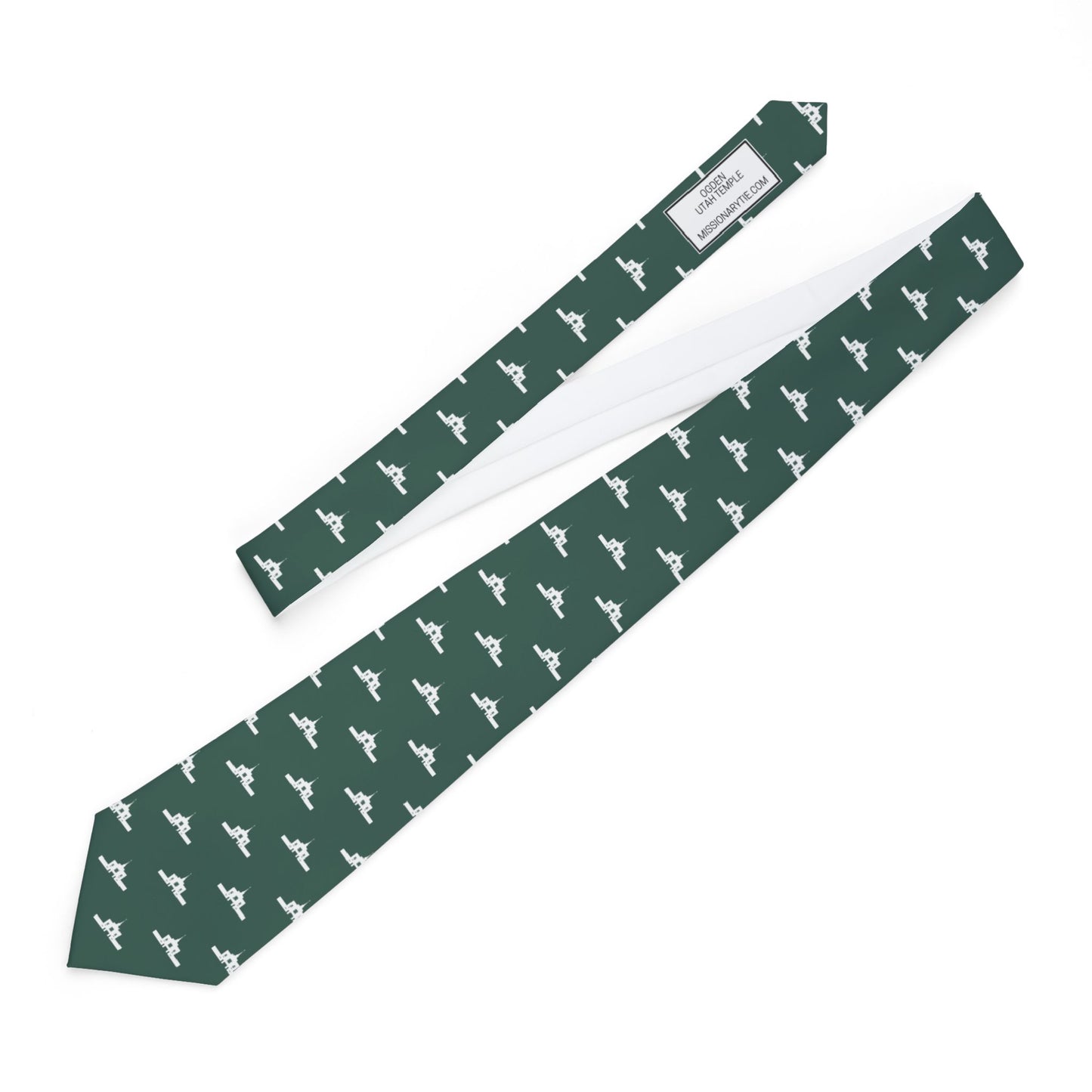 Ogden Utah Temple Tie - Dark Green