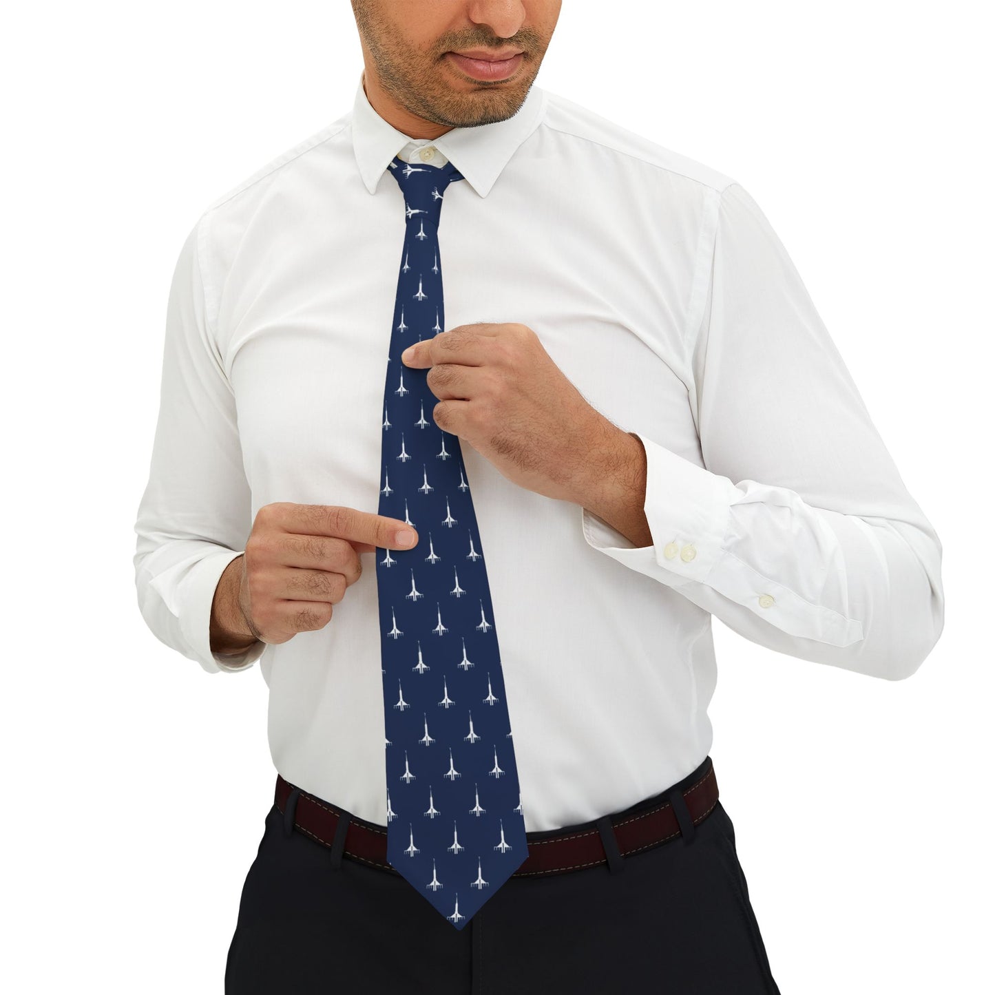 Frankfurt Germany Temple Tie - Dark Blue