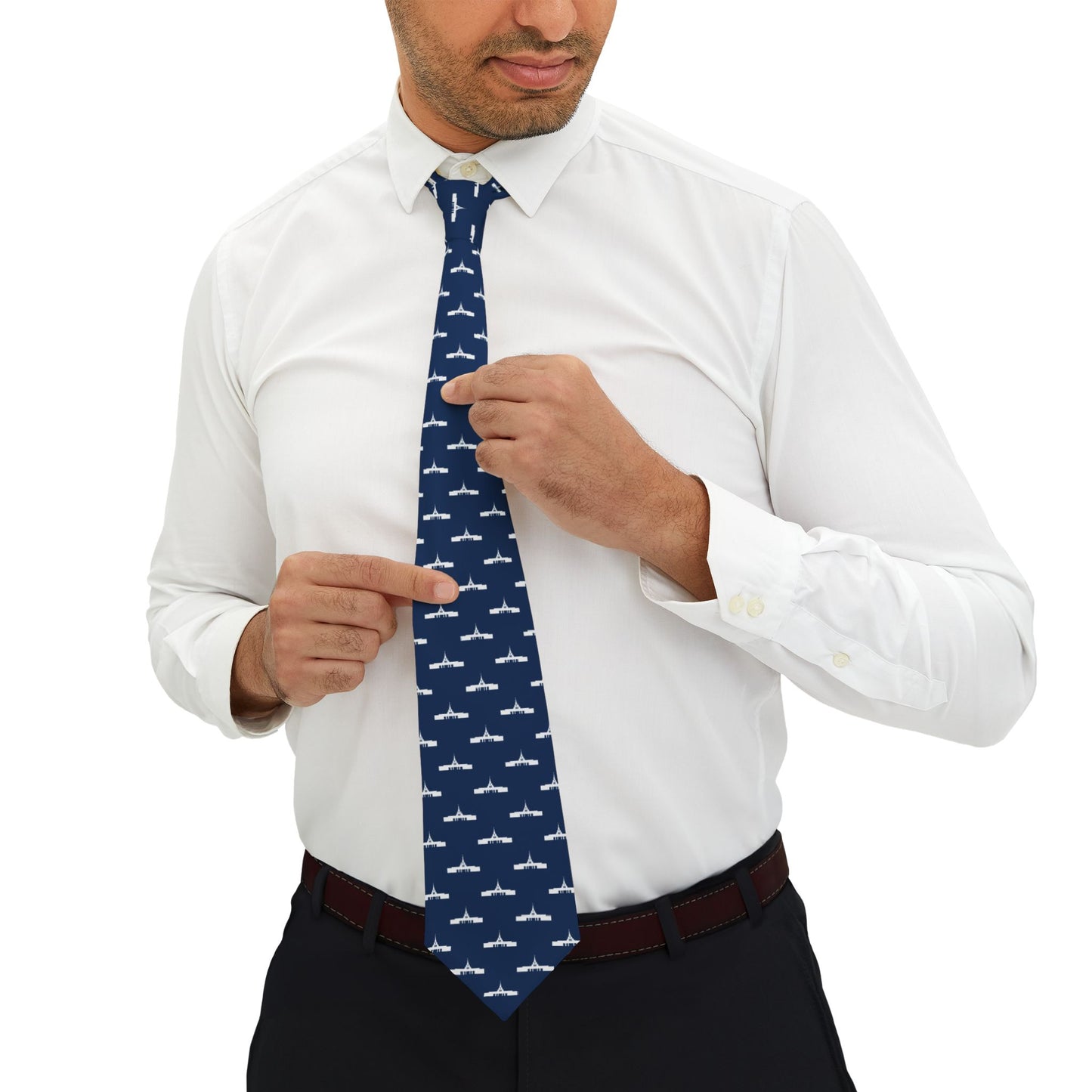 Phoenix Arizona Temple Tie - Dark Blue