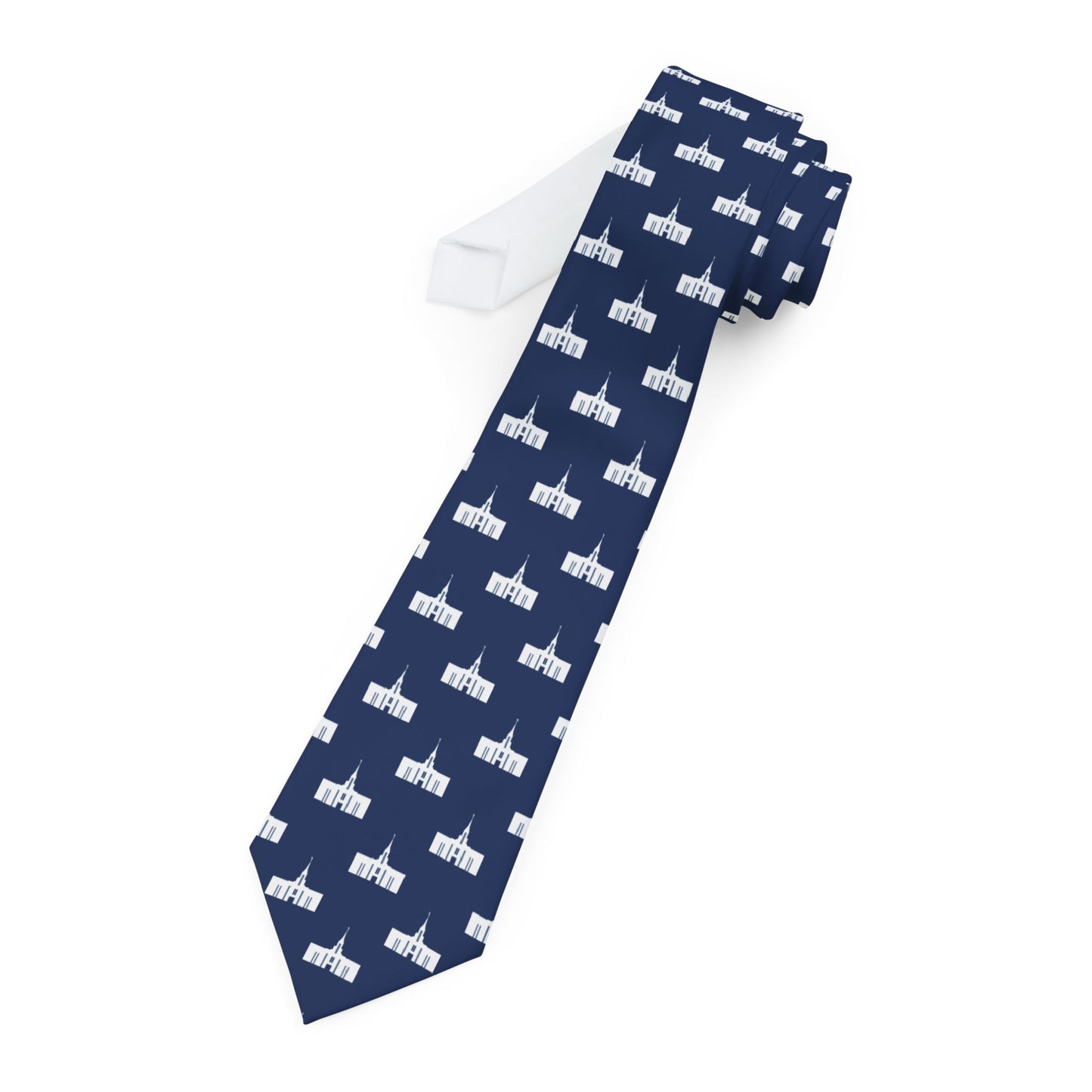 Cebu City Philippines Temple Tie - Dark Blue