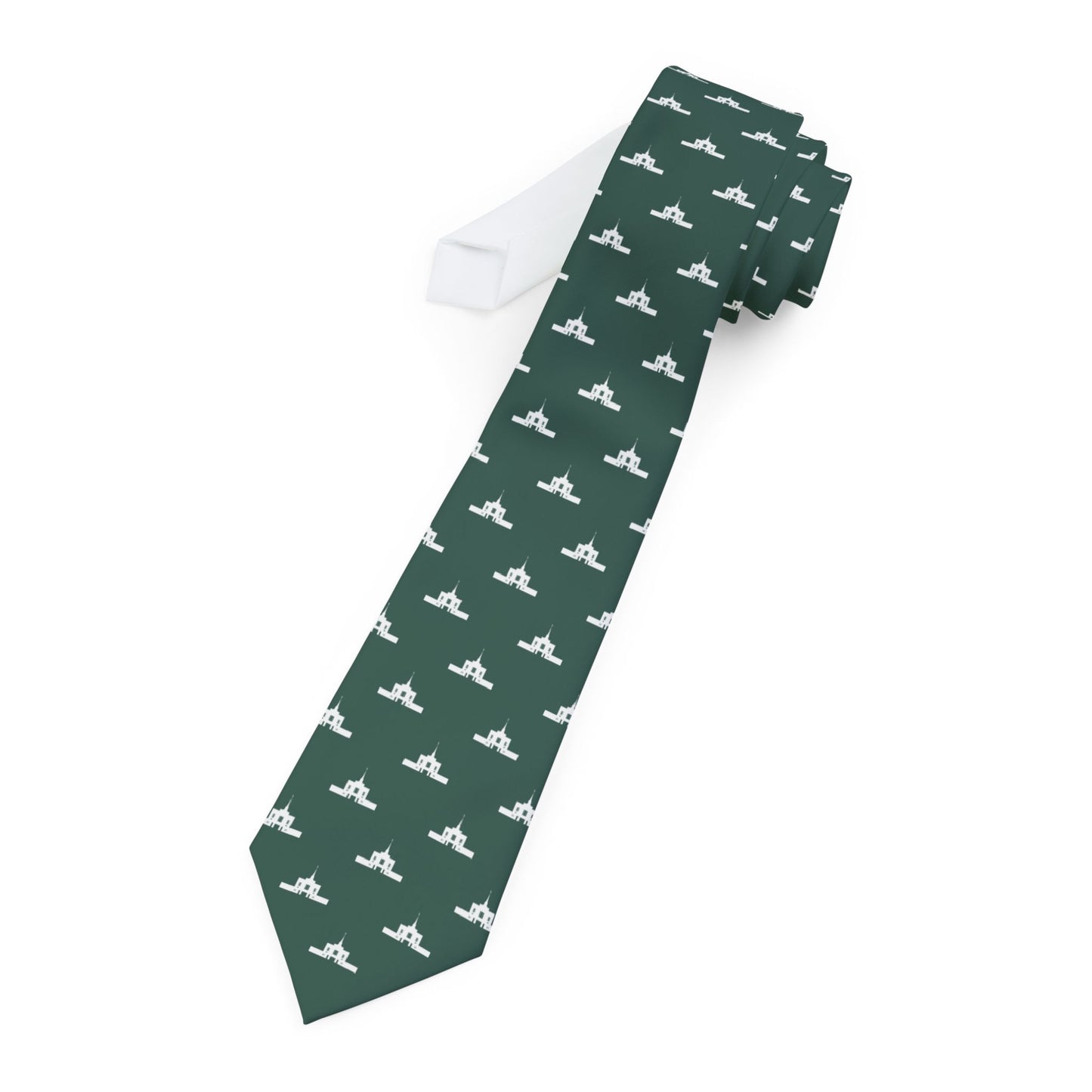 Ogden Utah Temple Tie - Dark Green