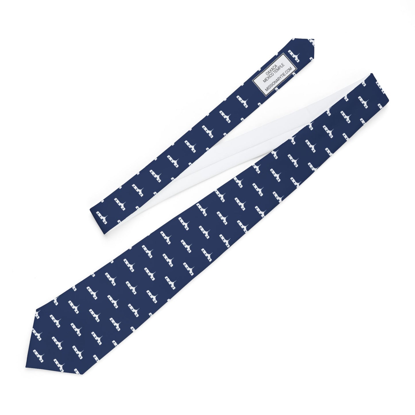 Oaxaca Mexico Temple Tie - Dark Blue