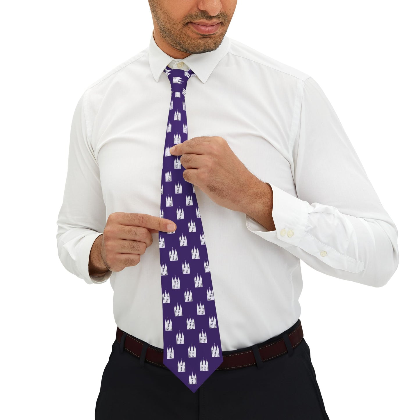 Salt Lake Temple Tie - Purple