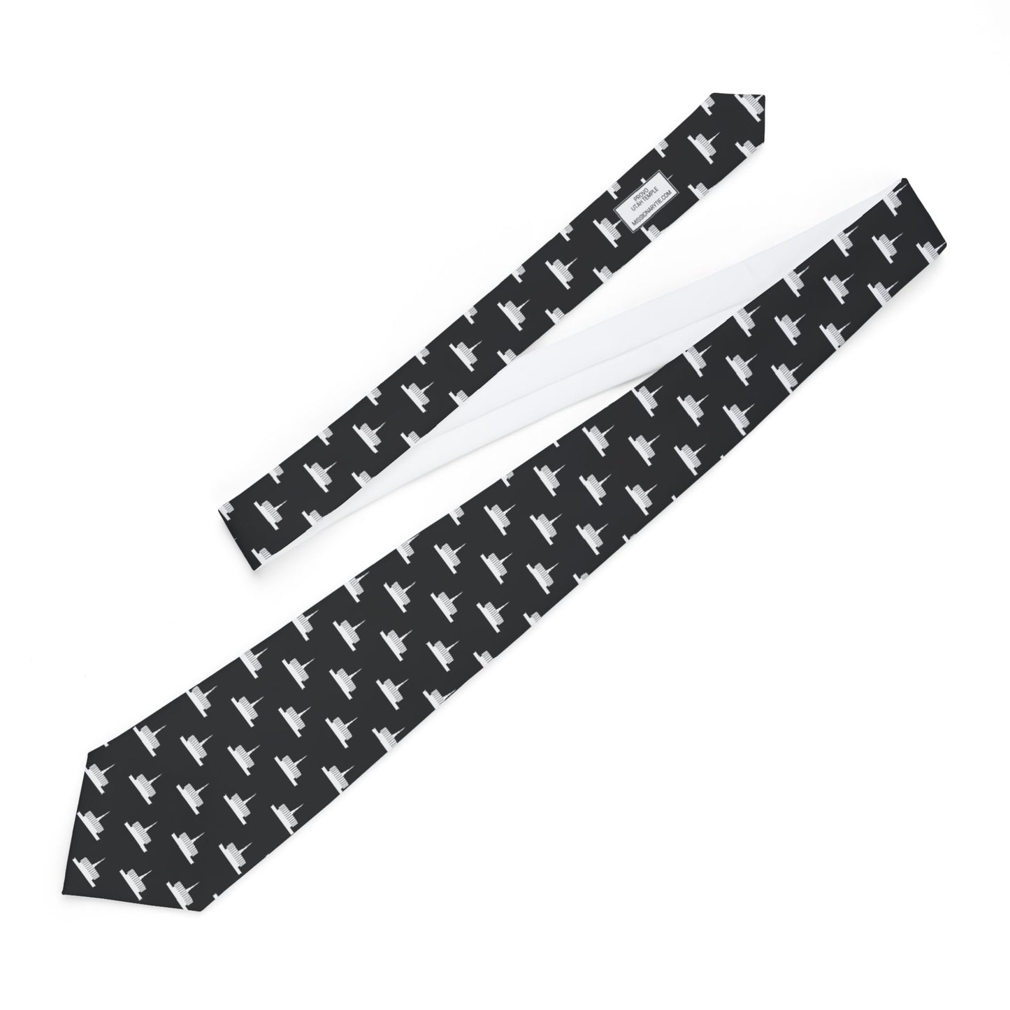 Provo Utah Temple Tie - Black