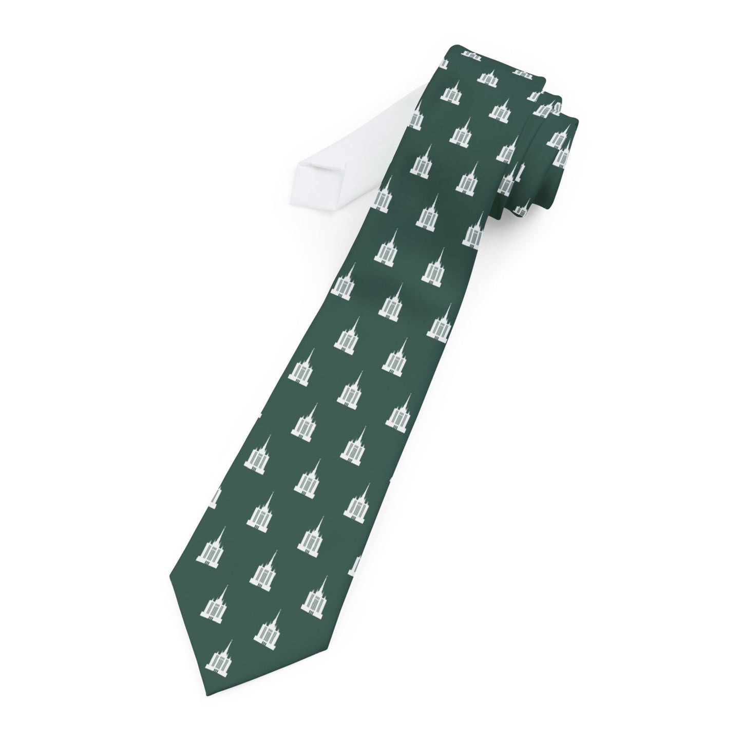 Bangkok Thailand Temple Tie - Dark Green