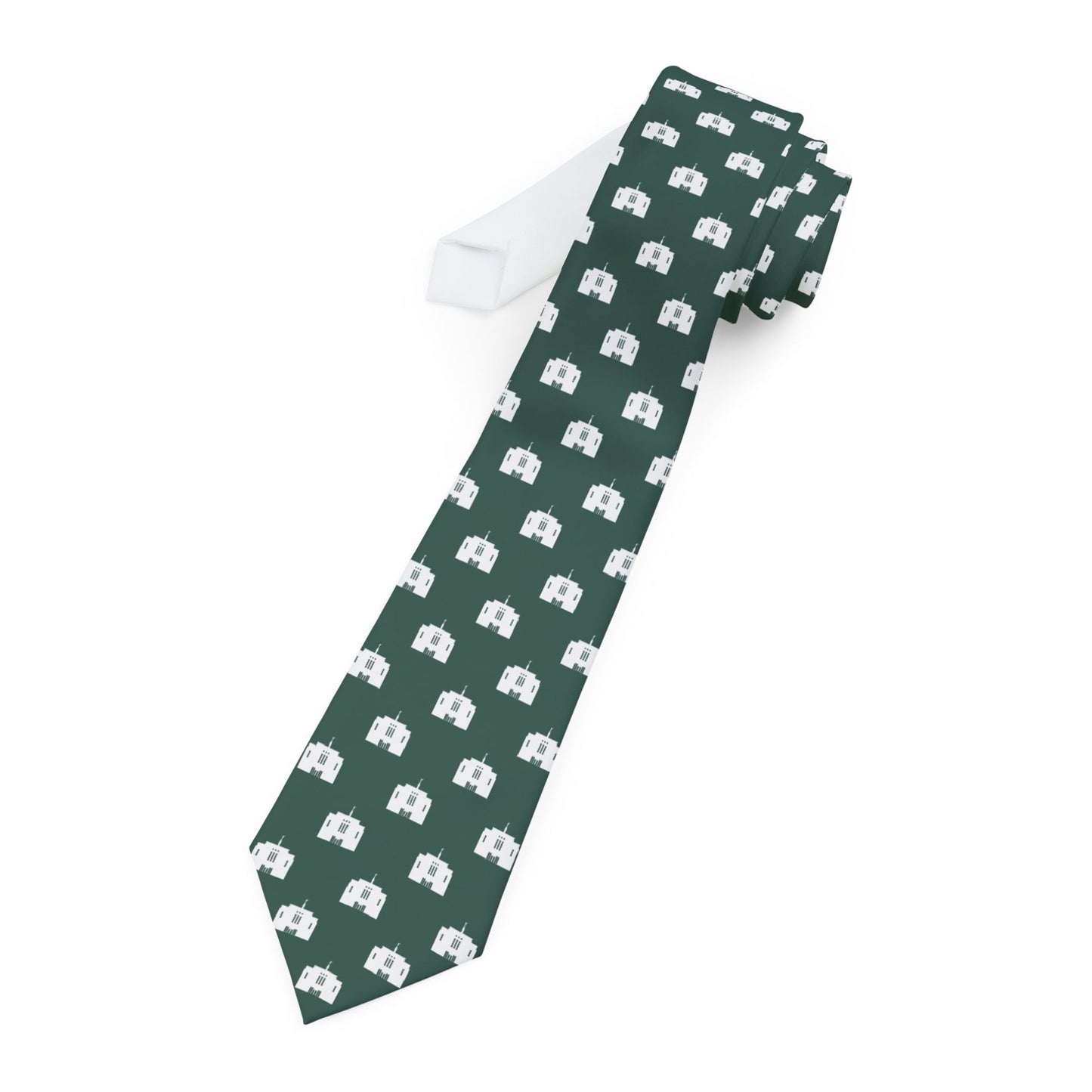 Winter Quarters Nebraska Temple Tie - Dark Green