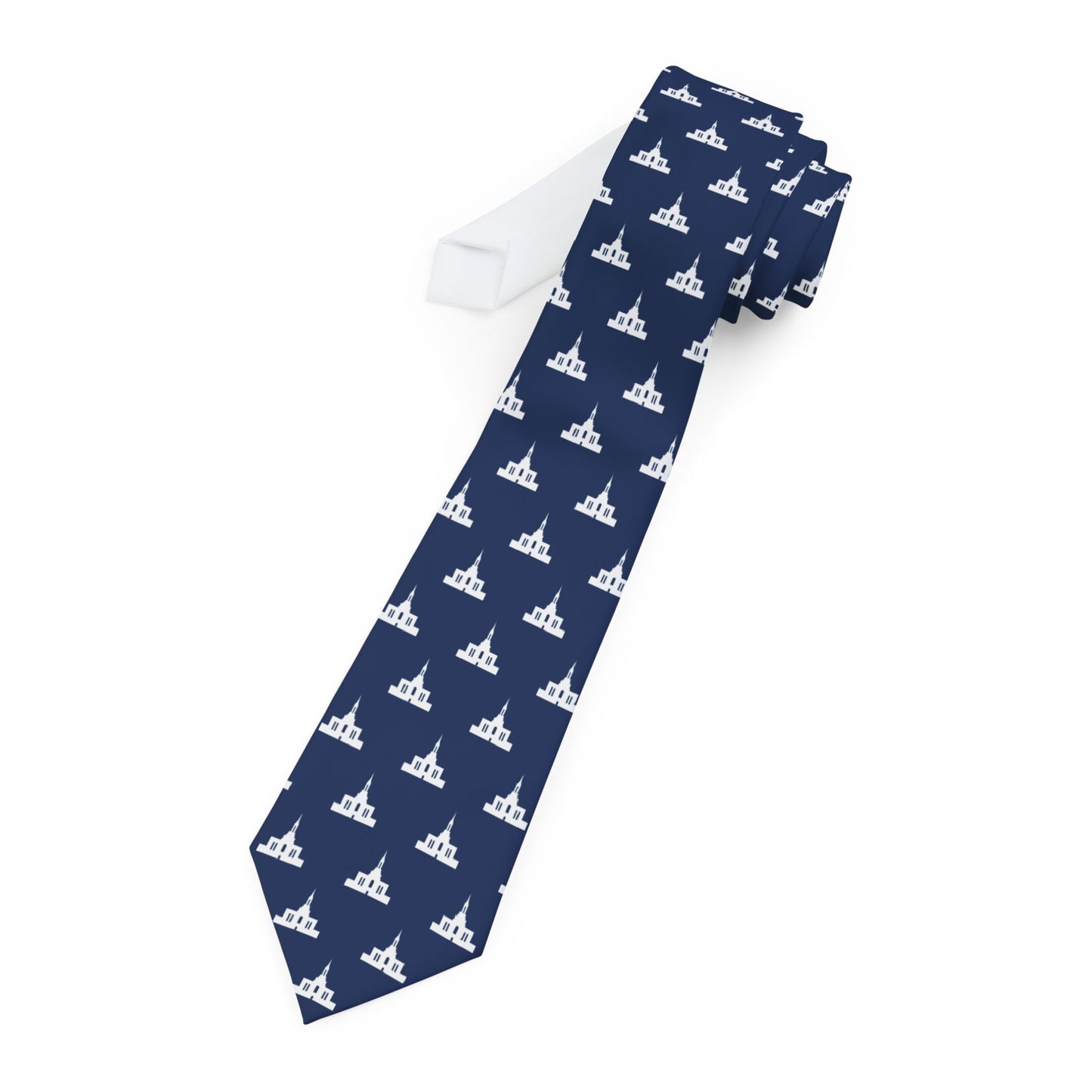 Orem Utah Temple Tie - Dark Blue