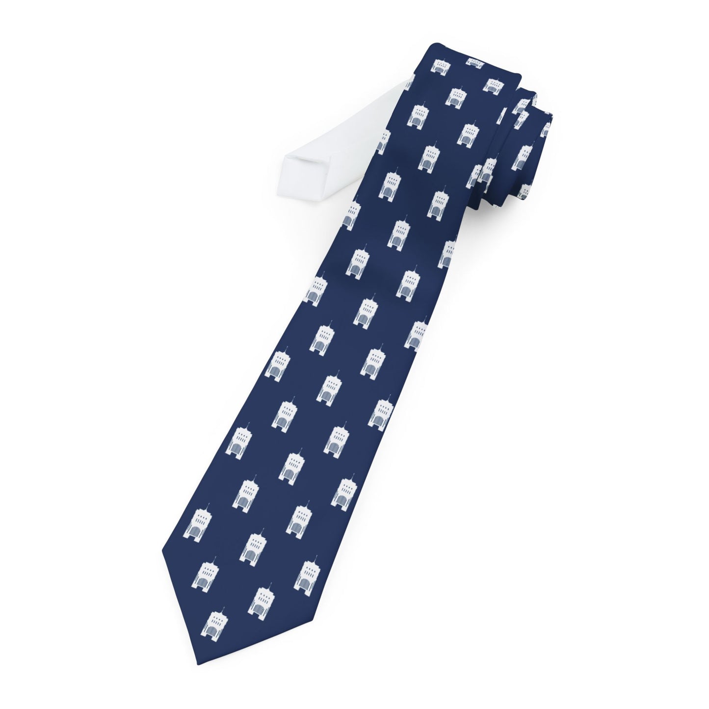 Hong Kong China Temple Tie - Dark Blue