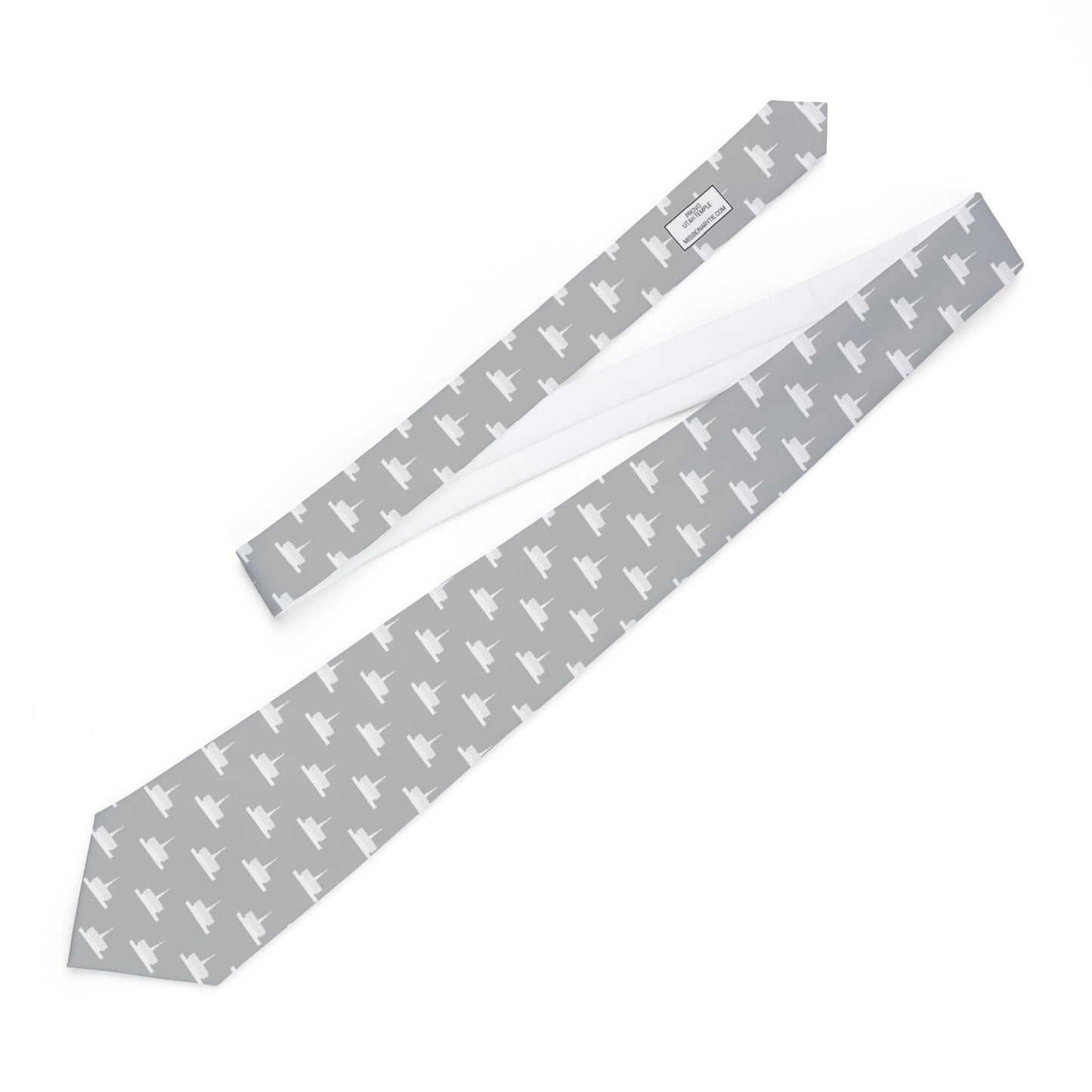 Provo Utah Temple Tie - Grey