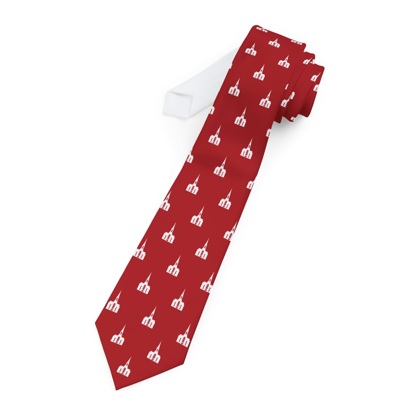 Auckland New Zealand Temple Tie - Red