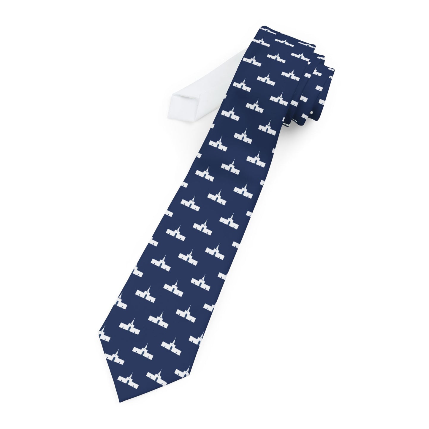 Campinas Brazil Temple Tie - Dark Blue