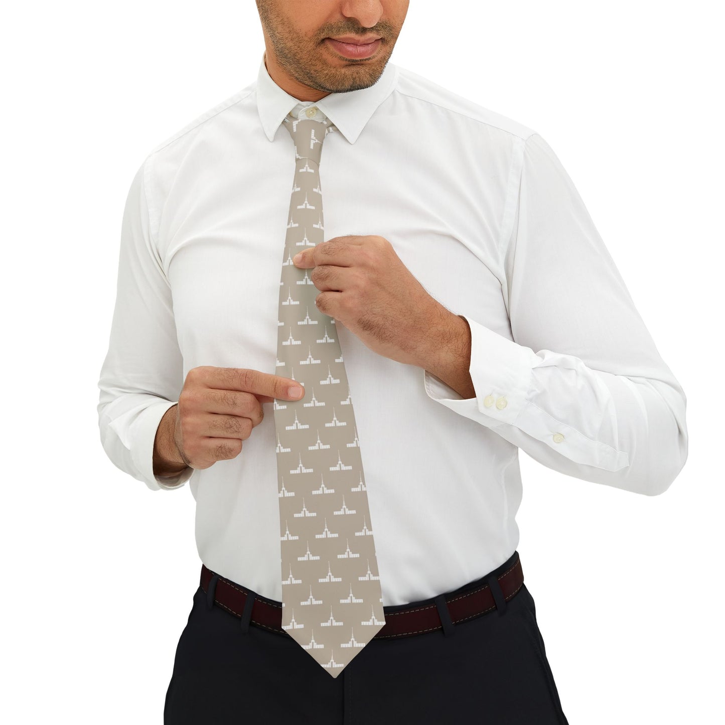 São Paulo Brazil Temple Tie - Beige